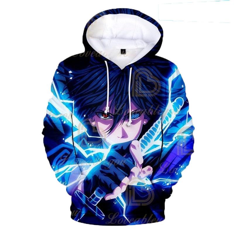 Sasuke Rinnengan Lightning Hoodie