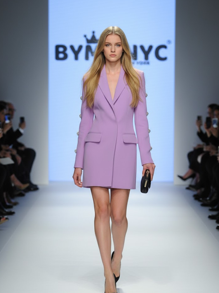 Lavender Blazer Dress WALL STREET: Prêt-à-Porter Line BYMANYC ® New York