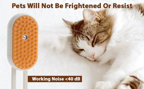 Pet Steam Brush Cat And Dog Deshedder Tool for Grooming And Hair