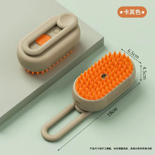 Pet Steam Brush Cat And Dog Deshedder Tool for Grooming And Hair