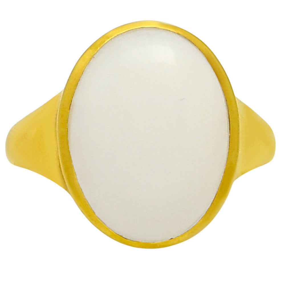 White Opal Ring size-8.5 RM-1004 TR01126