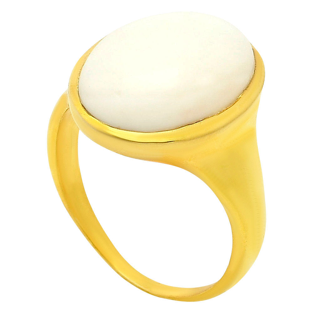White Opal Ring size-8.5 RM-1004 TR01126
