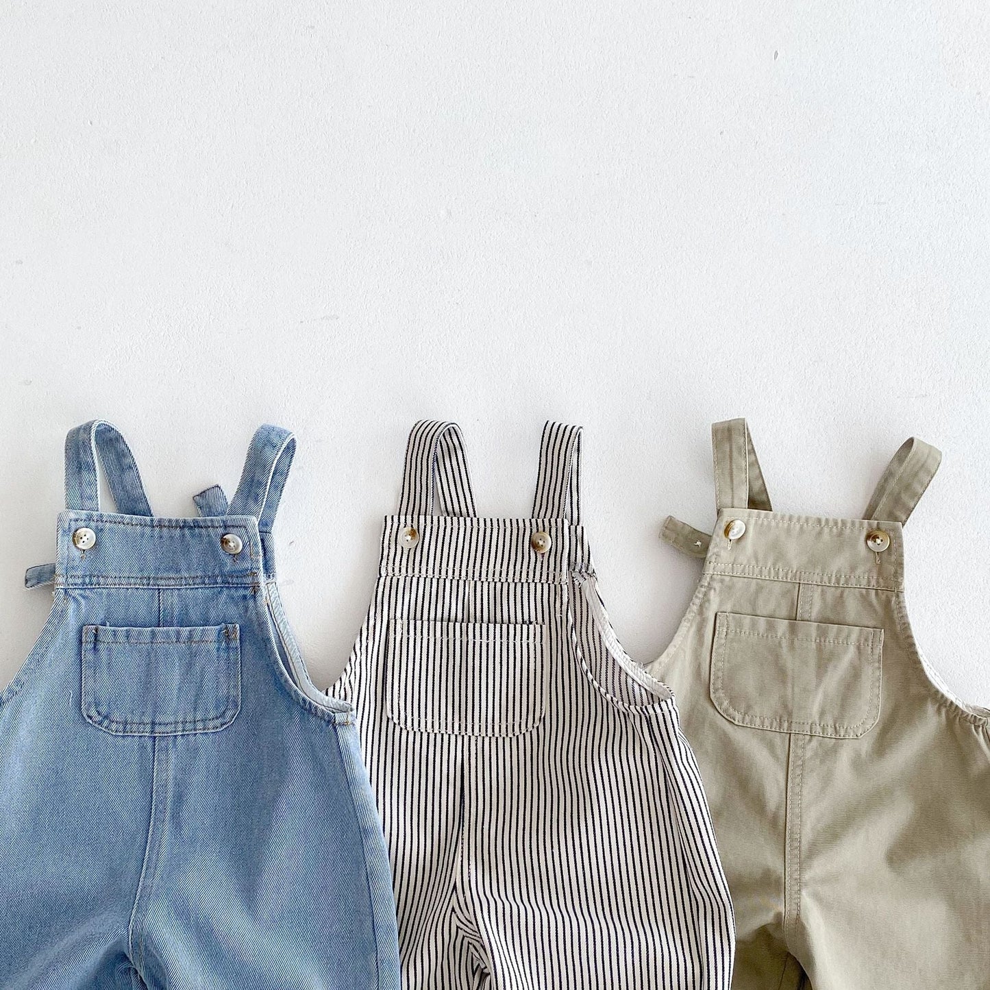 MyKids-USA® Baby Unisex Sleeveless Rompers Overalls