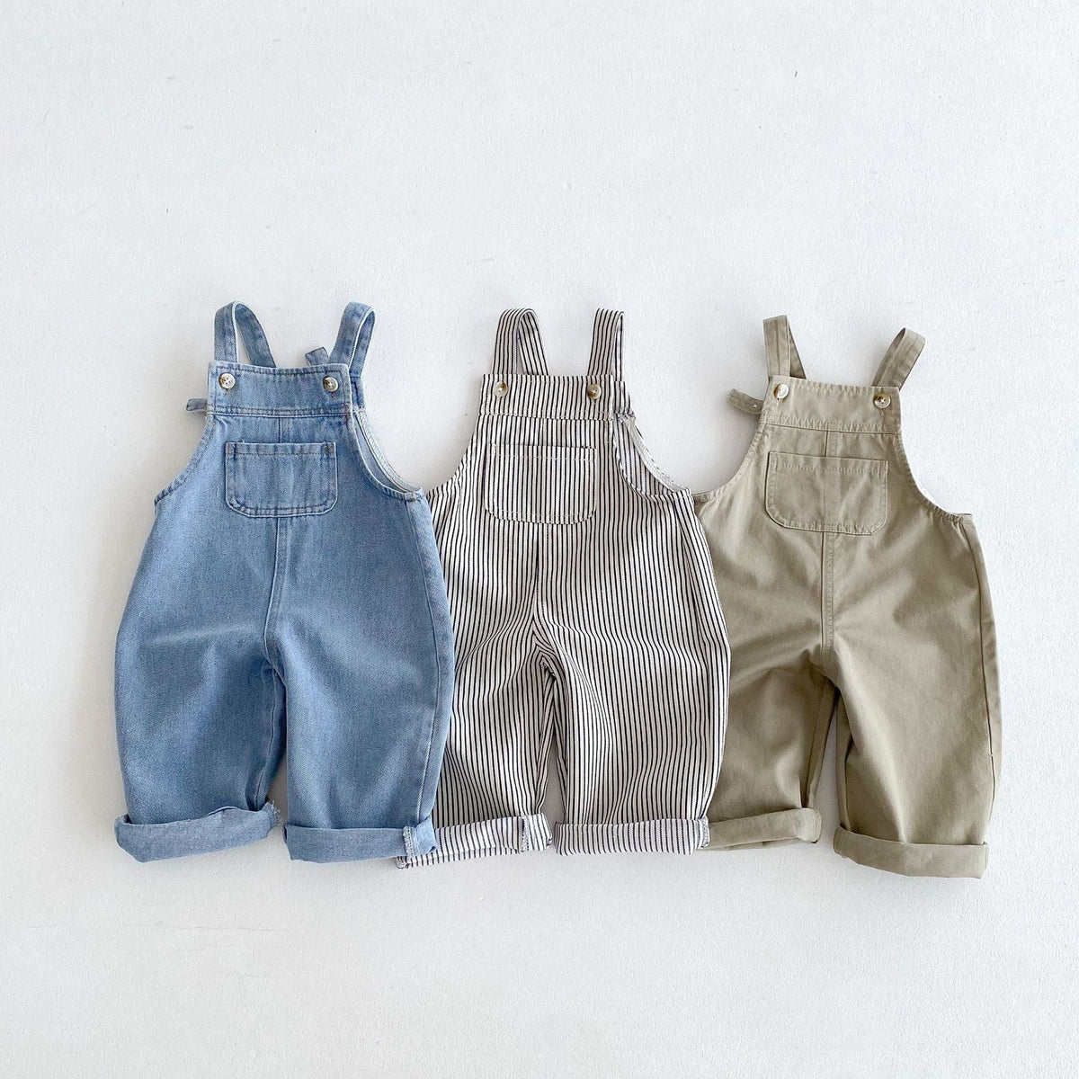 MyKids-USA® Baby Unisex Sleeveless Rompers Overalls