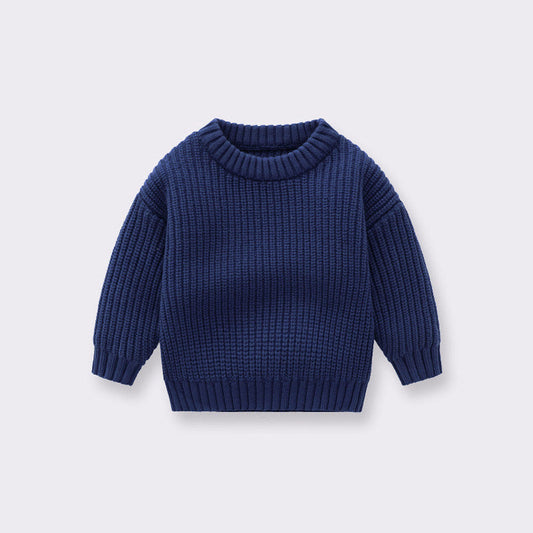MyKids-USA® Baby Solid Color Handknit Design Quality Pullover Loose Sweater